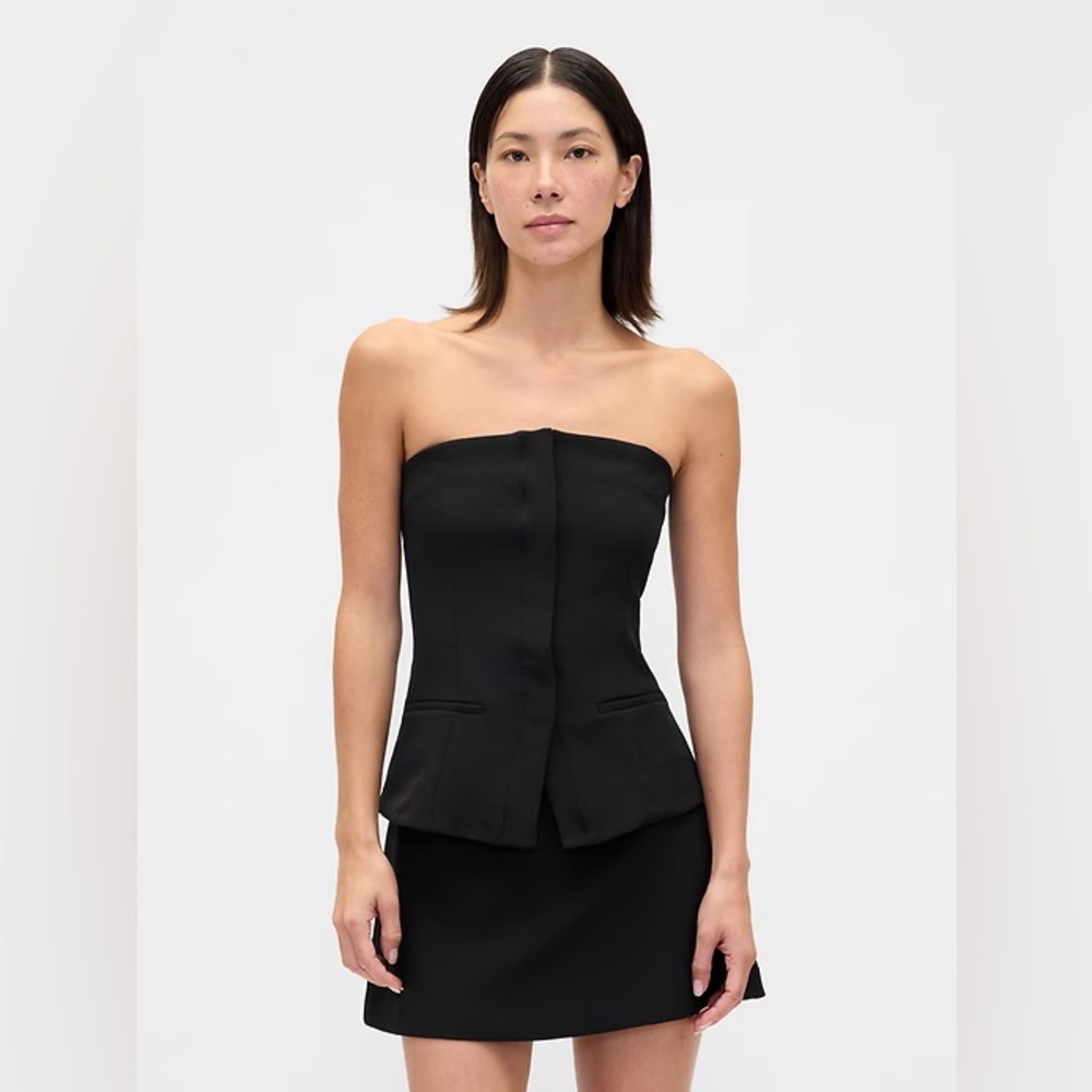 GAP Strapless BiStretch Corset Top Medium